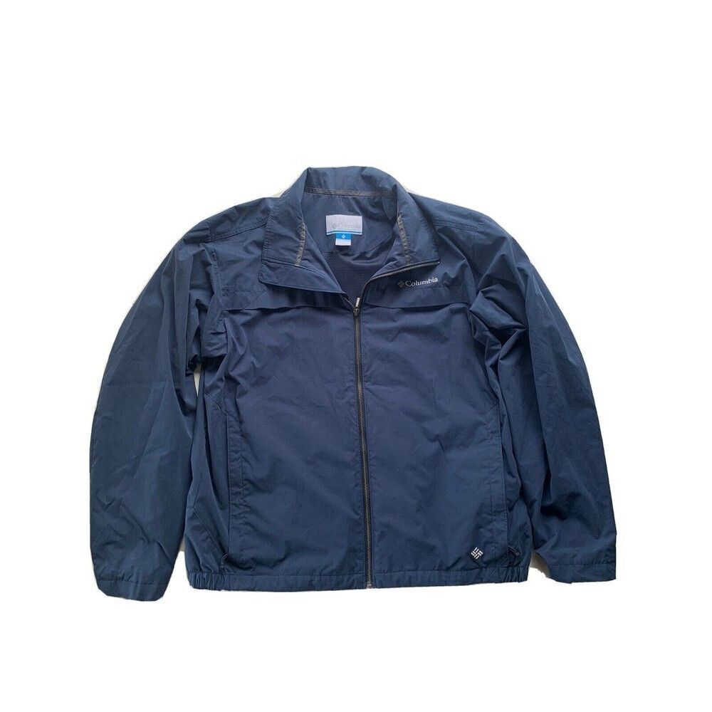 Columbia Softshell Zip up Jacket for Men, Size L - Blue